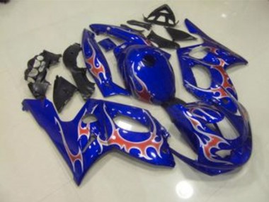1998-2007 Bleu Rouge & Argent Brillant YZF600 Carénage Moto