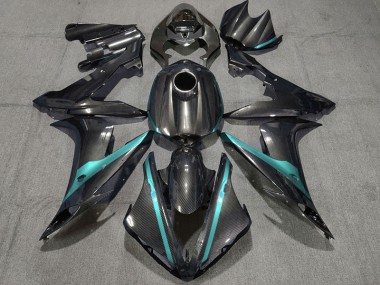 2004-2006 Fibre De Carbone Style W Bleu Clair R1 Carénage Moto