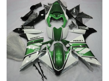2007-2008 Blanc Brillant & Vert R1 Carénage Moto
