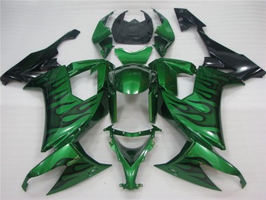 2008-2010 Vert Flamme ZX10R Carénage Moto